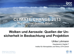 Wolken und Aerosole - Climate Change 2013