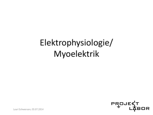 Elektrophysiologie/ Myoelektrik