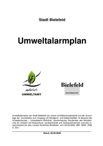 Umweltalarmplan - Stadt Bielefeld