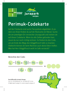 Perimuk-Codekarte - Aargau Tourismus