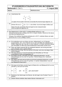 Prüfungen Mathematik 3