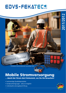 Mobile Stromversorgung