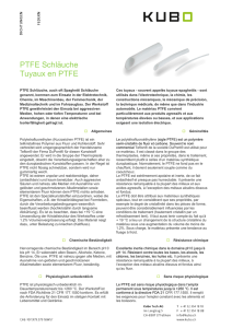 Infos PTFE-Schläuche