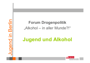 Jugend und Alkohol - Fachstelle für Suchtprävention Berlin
