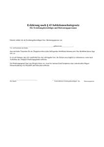 Erklärung nach § 43 Infektionsschutzgesetz - Main-Tauber