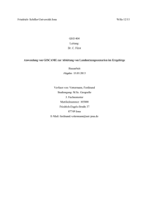 Friedrich- Schiller-Universität Jena WiSe 12/13 GEO 404 Leitung: Dr