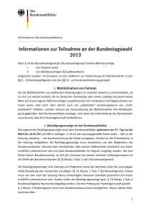 Heft 5 zur Bundestagswahl 2009 - Landeswahlleiter Niedersachsen
