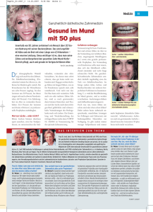 Gesund im Mund mit 50 plus - Zahnarztpraxis Dr. Ilse