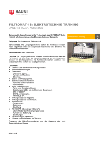 filtromat-1s: elektrotechnik training