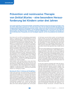 Prävention und noninvasive Therapie von (Initial