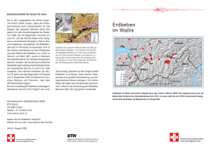 Erdbeben im Wallis - Swiss Seismological Service