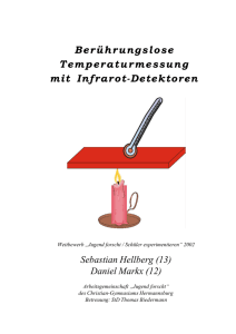 Berührungslose Temperaturmessung mit Infrarot-Detektoren