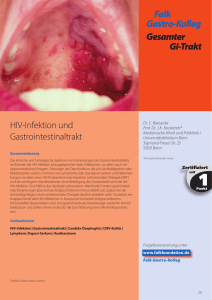 Falk Gastro-Kolleg Gesamter GI-Trakt Fragen zu HIV