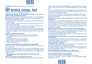 Arnica comp. Gel - DHU meine Homöopathie