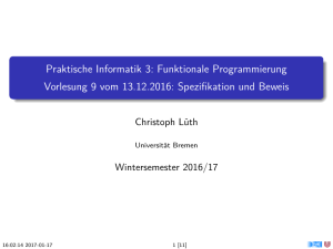 Praktische Informatik 3 (WS 2016/17) - FB3