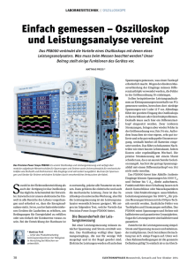 Einfach gemessen – Oszilloskop und Leistungsanalyse