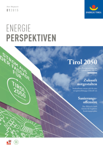 Ausgabe 01-2015: TIROL 2050