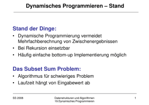 Stand der Dinge: Dynamisches Programmieren – Stand Das Subset