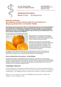 Patienteninformation Medivitan - Aufbaukur