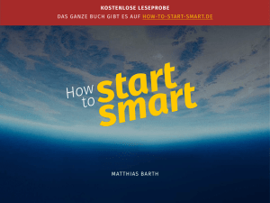 Leseprobe How To Start Smart