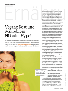 Vegane Kost und Mikrobiom: Hitoder Hype?