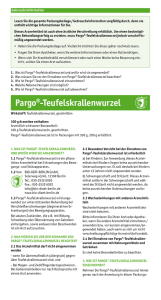 Pargo®-Teufelskrallenwurzel - BIO-DIÄT