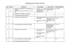 Ablaufschema der UE “Alkohol” nach ChiK Std. Phase Gestaltung