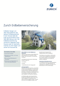 Zurich Erdbebenversicherung