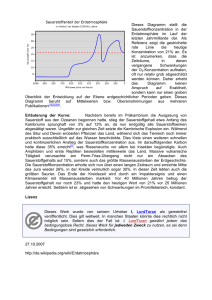 Atmosphärischer Sauerstoffgehalt in der