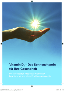Vitamin D - Dr. Bettina Dörr