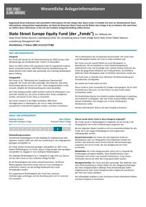 State Street Europe Equity Fund P Shares