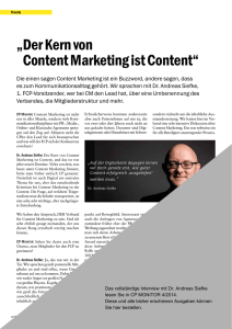 Der Kern von Content Marketing ist Content