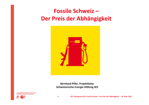 Fossile Schweiz – Der Preis der Abhängigkeit