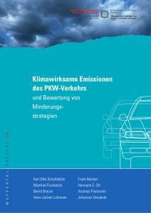 Klimawirksame Emissionen des PKW