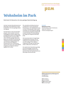 Wohnheim im Park - Psychiatriezentrum Münsingen