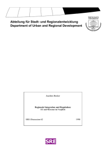 Regionale Integration und Regulation