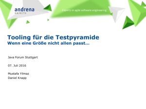 Tooling für die Testpyramide