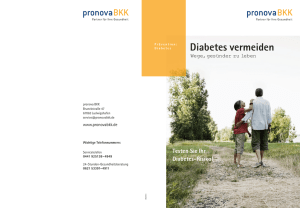 Diabetes vermeiden