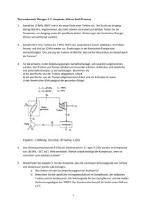 Thermodynamik Übungen 4: 2. Hauptsatz, Wärme-Kraft