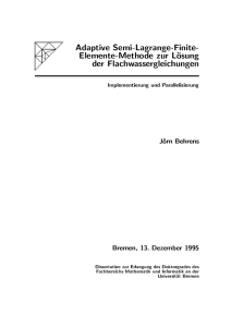 Adaptive Semi-Lagrange-Finite- Elemente