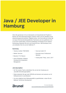 Java / JEE Developer in Hamburg