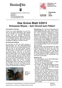 Grünes Blatt 2013-03 - Baumschule Scheidgen