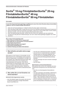 Sortis ® 10 mg, 20mg, 40 mg, 80 mg Filmtabletten