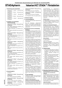 Valsartan/HCT STADA Filmtabletten - SRZ