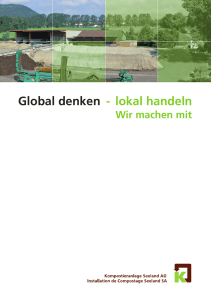 Global denken - lokal handeln