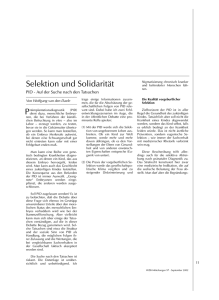 Mitteilungen 97 (September 2002): Selektion und Solidarität