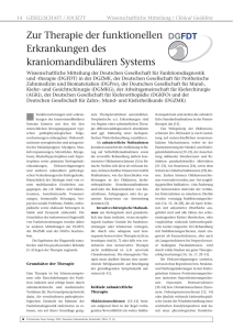 Zur Therapie der funktionellen Erkrankungen des