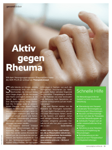 Aktiv gegen Rheuma