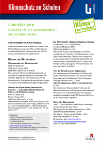 Klima_Literaturhinweise_Sek II