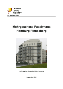 Mehrgeschoss-Passivhaus Hamburg Pinnasberg